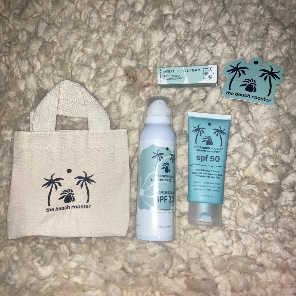 The Beach Rooster Mineral Sunscreen set - NWT